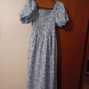 Simply Southern Blue and White Floral Top